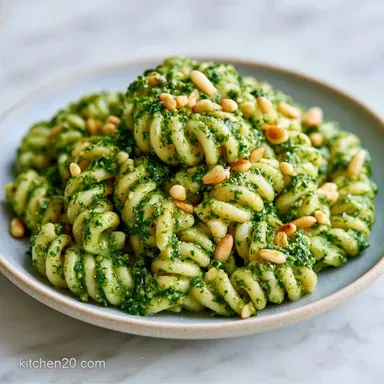 Fresh Basil Pesto Pasta in 15 Minutes