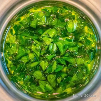 Fresh Garden Basil Olive Oil in 11 Minutes Recipe Card
