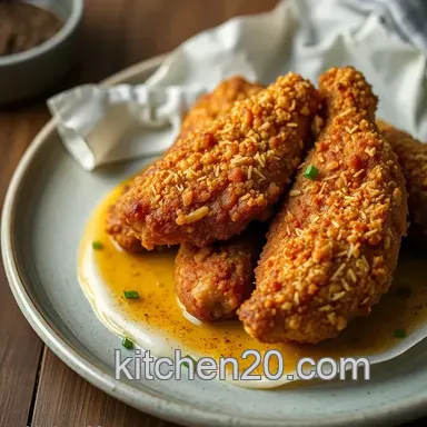 How to Make Fried Chicken with Crispy Parmesan Flavor: A Family Favorite! Recipe Card