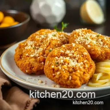 How to Make Amazing Fried Parmesan Chicken with Crunchy Coating Recipe Card