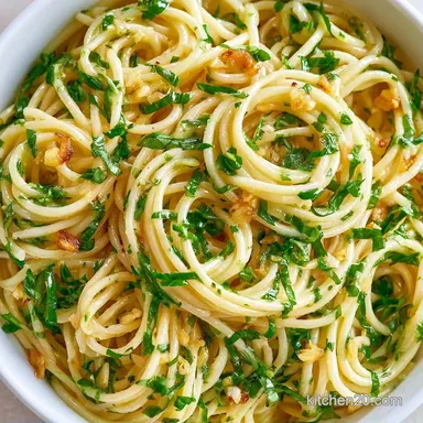 Garlic Butter Basil Pasta in 15 Minutes Recipe Card