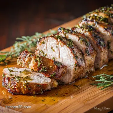 30Minute Garlic Herb Roasted Pork Tenderloin Recipe Juicy Quick