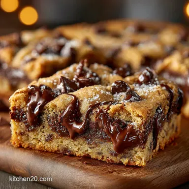 Easy Sheet Pan Chocolate Chip Cookie Cake Giant Gooey Recipe Card