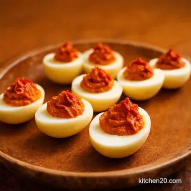 Gochujang Deviled Eggs A Spicy Korean Twist Youll Love Recipe Card