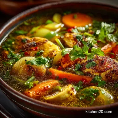 The Golden Healer Ginger Turmeric Chicken Detox Soup Recipe Recipe Card