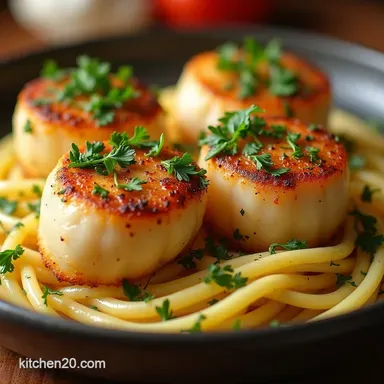 Perfect Garlic Butter Scallops Easy RestaurantQuality Sear Recipe Card