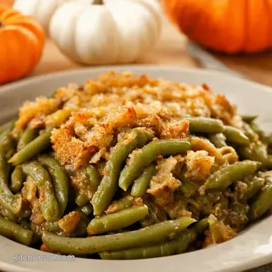 Grandmas Green Bean Casserole My Thanksgiving Staple Recipe Card