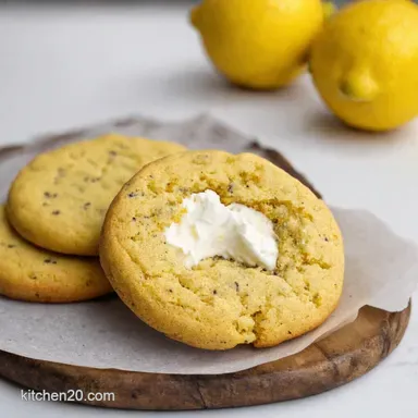Greek Yogurt Cookies Zesty Lemon Poppy Seed Delight Recipe Card