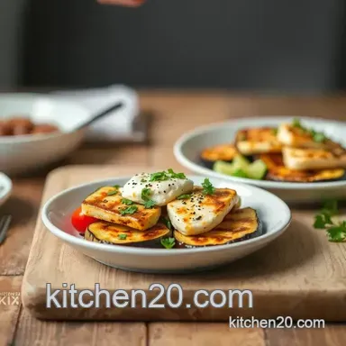 Easy Griddled Aubergine Halloumi Salad Delight: The Ultimate Summer Treat Recipe Card