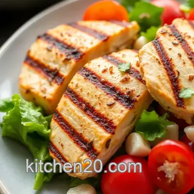 Easy Grilled Chicken Salad - Fresh & Healthy Delight for Summer Days! Recipe Card
