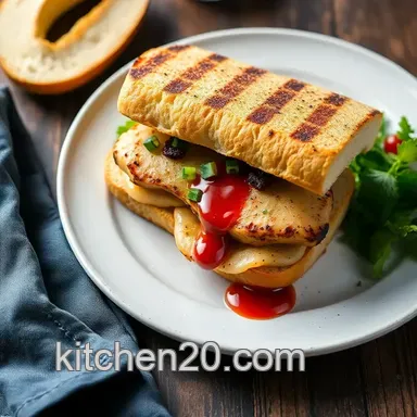 How to Make a Delicious Grilled Chicken Sandwich with A1 Sauce Recipe Card