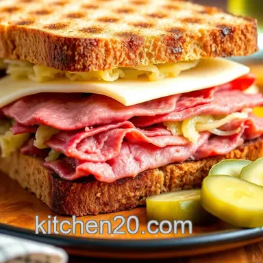 Deliciously Easy Grilled Corned Beef Turkey Sandwich Delight: A Family Favorite! Recipe Card