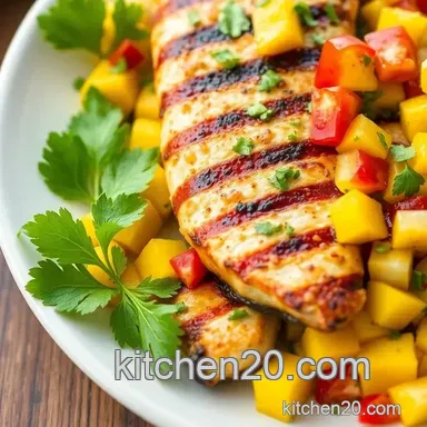 Easy & Juicy Grilled Wahoo with Fresh Mango Salsa Delight: My Family Favorite Recipe Card