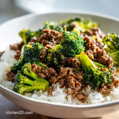 Ground Beef and Broccoli in 25 Minutes