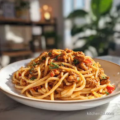 Haitian Spaghetti in 20 Minutes: Silky Pan-Seared Recipe Card
