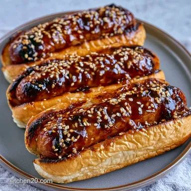 Hawaiian Teriyaki Hot Dogs in 30 Minutes Recipe Card