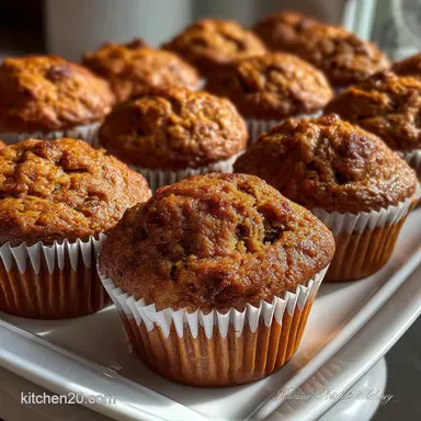 Healthy Applesauce Oat Muffins: Low Fat & Tender Recipe Card