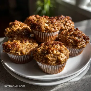 Healthy Applesauce Oat Muffins: Low Fat & Tender