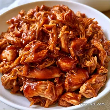 Healthy Crockpot BBQ Chicken Meal Prep Recipe Card