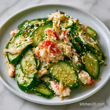 Cucumber Crab Salad Healthy in 15 Minutes Recipe Card