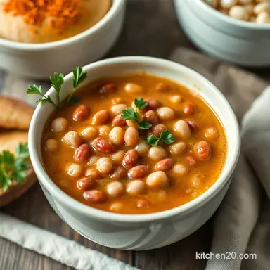 Easy Peasy 15 Bean Soup Recipe: Proper Comfort Food! Recipe Card
