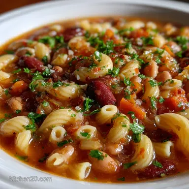 Italian Pasta Fagioli: Rustic Bean Soup Recipe