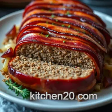 Heavenly Bacon-Wrapped Meatloaf Recipe: My Family's Favorite Comfort Dish Recipe Card