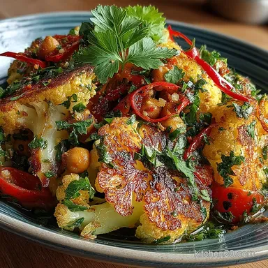 The Best Herby Cauliflower Salad with Chickpeas Recipe Recipe Card