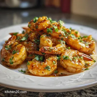 High Protein Honey Garlic Shrimp: Sticky Glaze Recipe Card