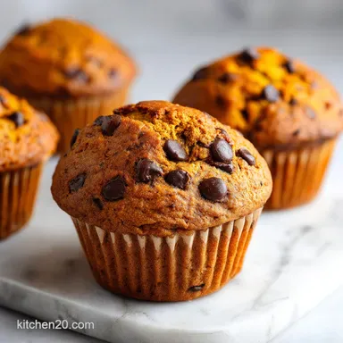 Pumpkin Chocolate Chip Muffins in 34 Minutes: Tender and Velvety Recipe Card