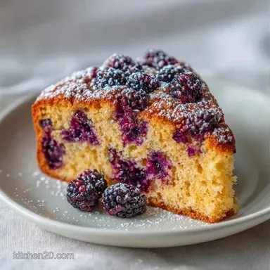 Mulberry Cake Recipe for 8 Servings Recipe Card