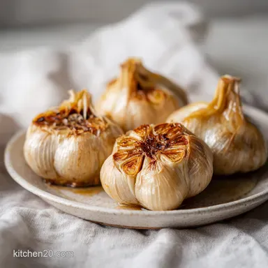 How to Roast Garlic: A Caramelized Guide for Soft Golden Cloves Recipe Card