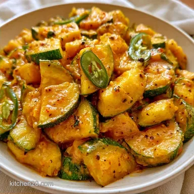 Indian Zucchini Curry for 4 Servings