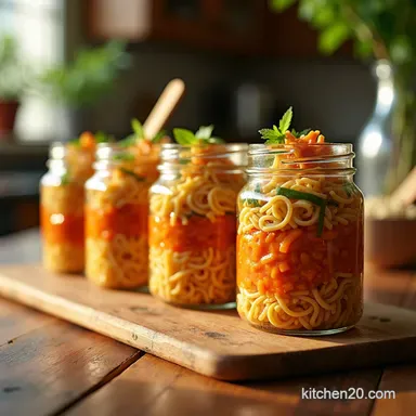 Easy Instant Noodle Jars Your Quick Lunch Lifesaver Recipe Card