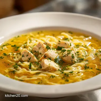 Instant Pot Chicken Noodle Soup: Silky Recipe Card