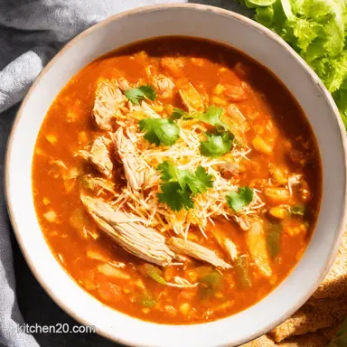 Instant Pot Chicken Tortilla Soup Fiesta in a Flash