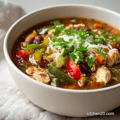 White Chicken Chili in 40 Minutes Recipe Card