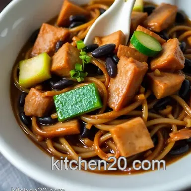 Jajangmyeon: My Easy Black Bean Noodle Recipe! Recipe Card