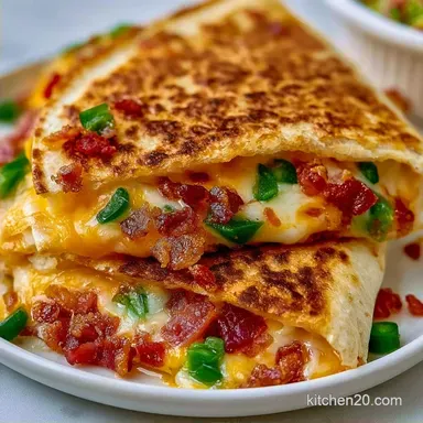 Jalapeno Popper Quesadillas in 25 Minutes