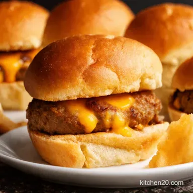 Juicy Lucy Sliders How to Make Molten Cheese Bombs Recipe Card