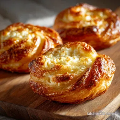 Keto Danish with Cream Cheese Rich Flaky 5g Net Carbs Recipe Card
