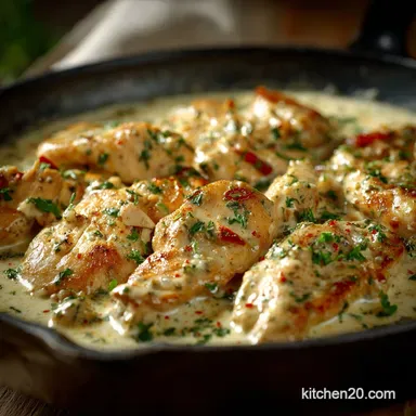 Lazy Keto Meals: 20-Minute Creamy Garlic Chicken Skillet Recipe