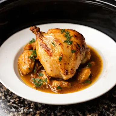 Lazy Lemon Herb Chicken Easy easy slow cooker chicken recipes Recipe Card