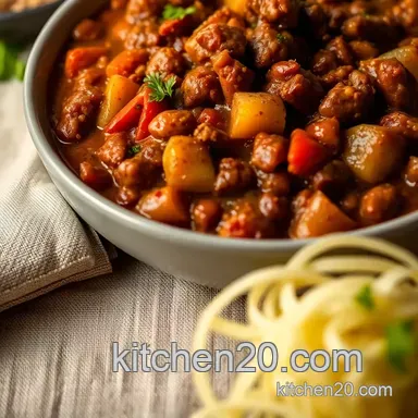 Delicious Leftover Roast Beef Chilli: A Family Favorite Recipe Card