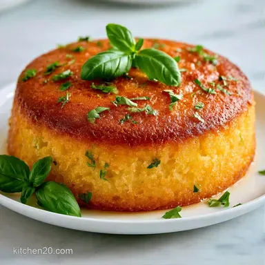 Lemon Basil Olive Oil Cake for 12 Slices Recipe Card