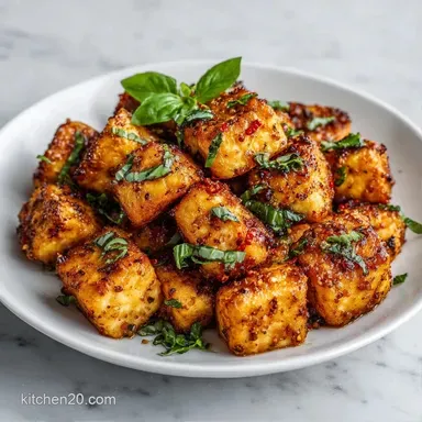 Lemon Basil Tofu: Golden Crisp Recipe Card