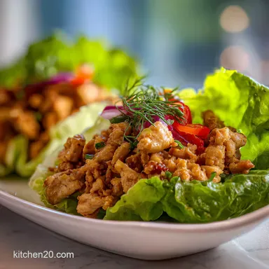 Lettuce Wraps Recipe in 20 Minutes | Quick & Easy Thai Chicken