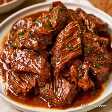Low Carb Slow Cooker Pot Roast for 8 Recipe Card