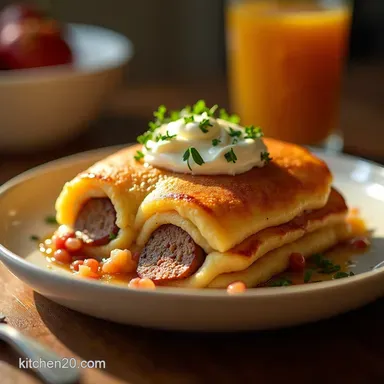 The Ultimate Pancake Sausage Casserole for Brunch Recipe Card