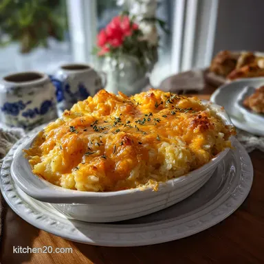 Hashbrown Casserole: Ultimate Crispy Cheddar Bake Recipe Card